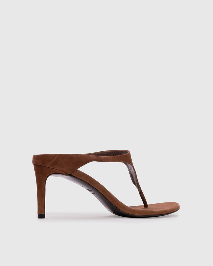 Laurel 65 Suede Mule Brown