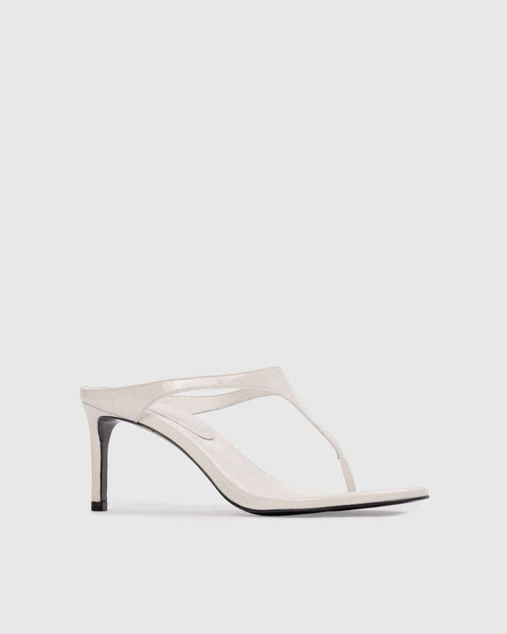 Laurel 65 Patent Leather Mule Coconut