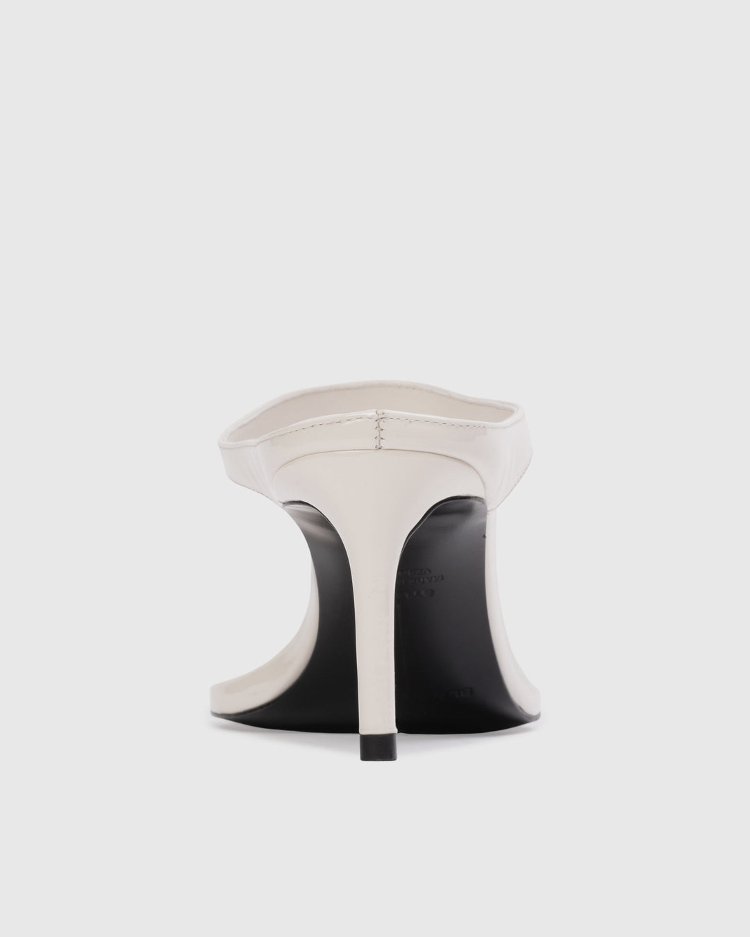 Laurel 65 Patent Leather Mule Coconut