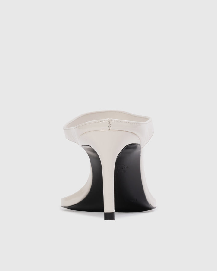 Laurel 65 Patent Leather Mule Coconut