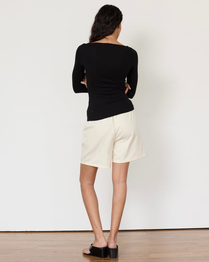 Lane Boatneck Top Black