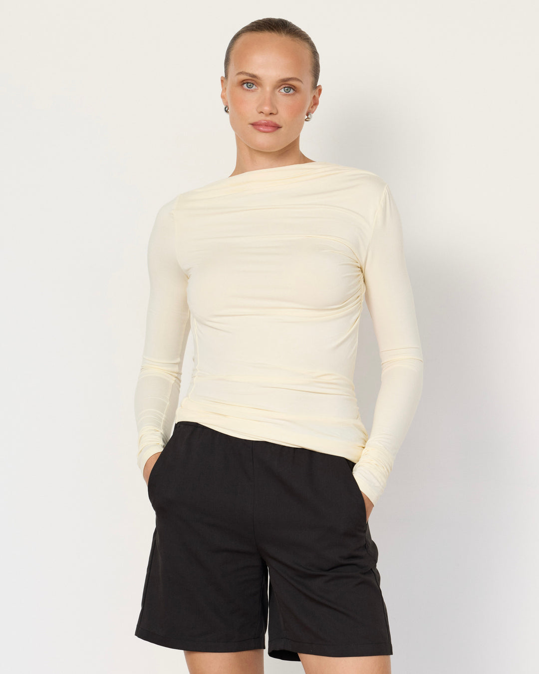 Romy Open Back Top Butter