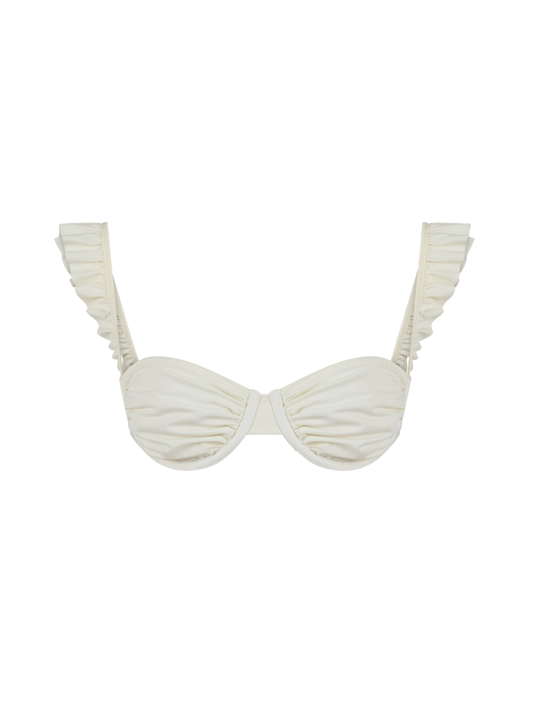 Ruffled Balconette Bikini Top