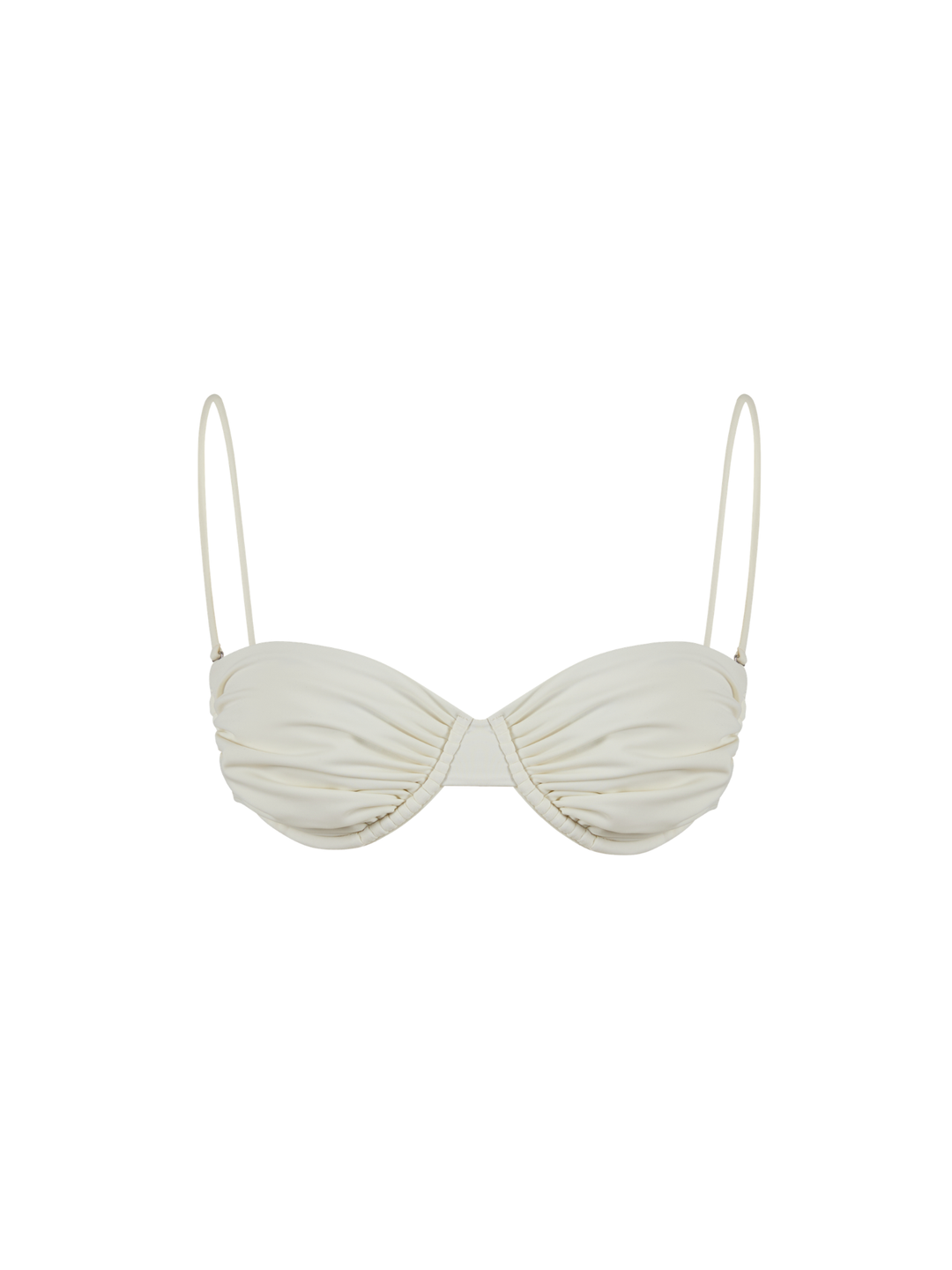 Ruched Balconette Bikni Top
