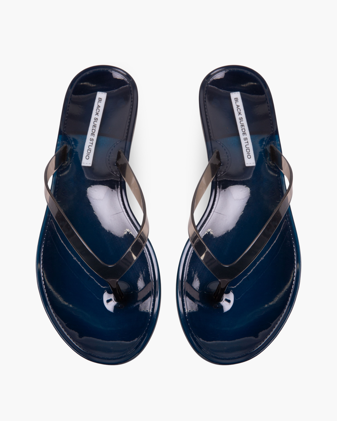 Crystal Flip Flop Sandal Navy/Black
