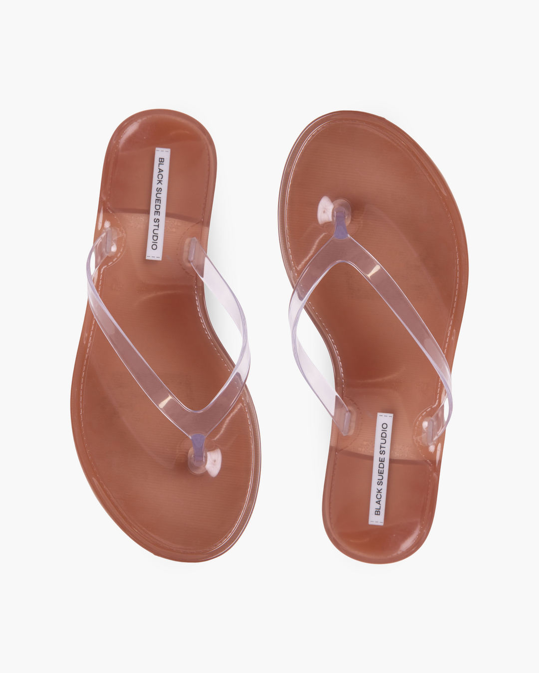 Crystal Flip Flop Sandal Old Rose/Clear