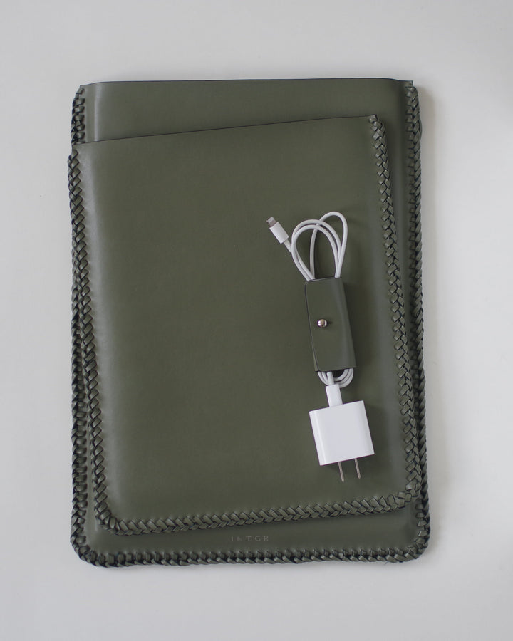 Laced Leather Ipad Sleeve