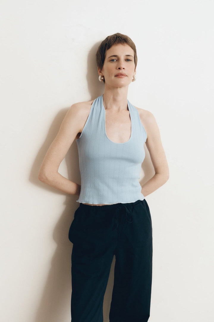 Pauline Pointelle Halter Top