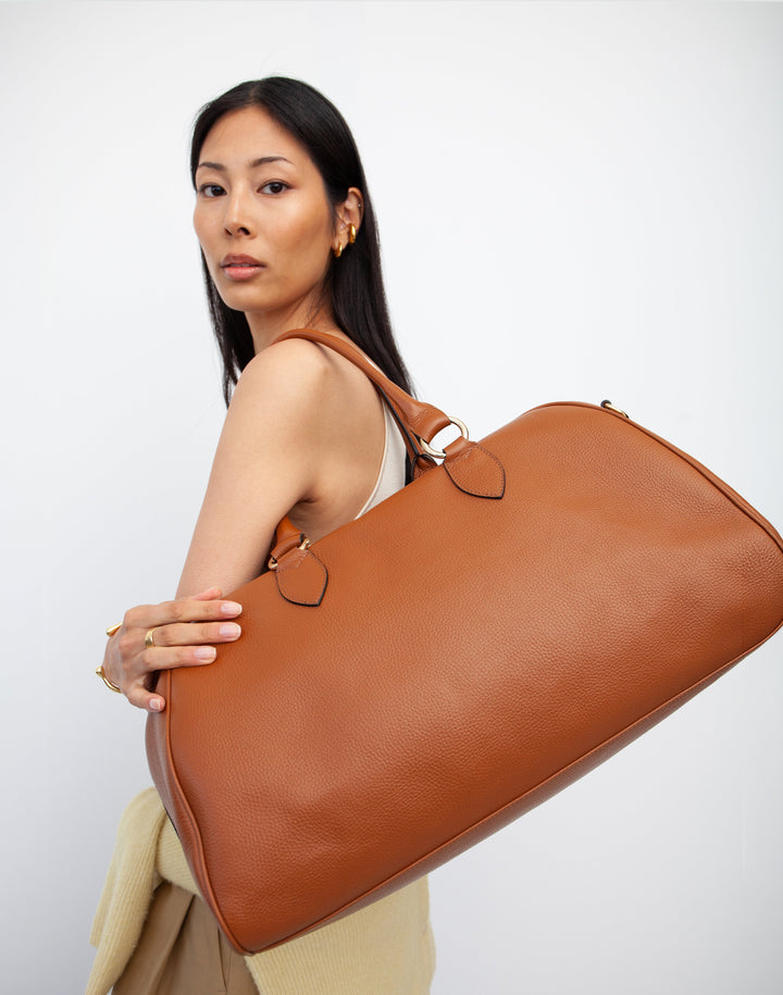 La Via Leather Weekender Bag