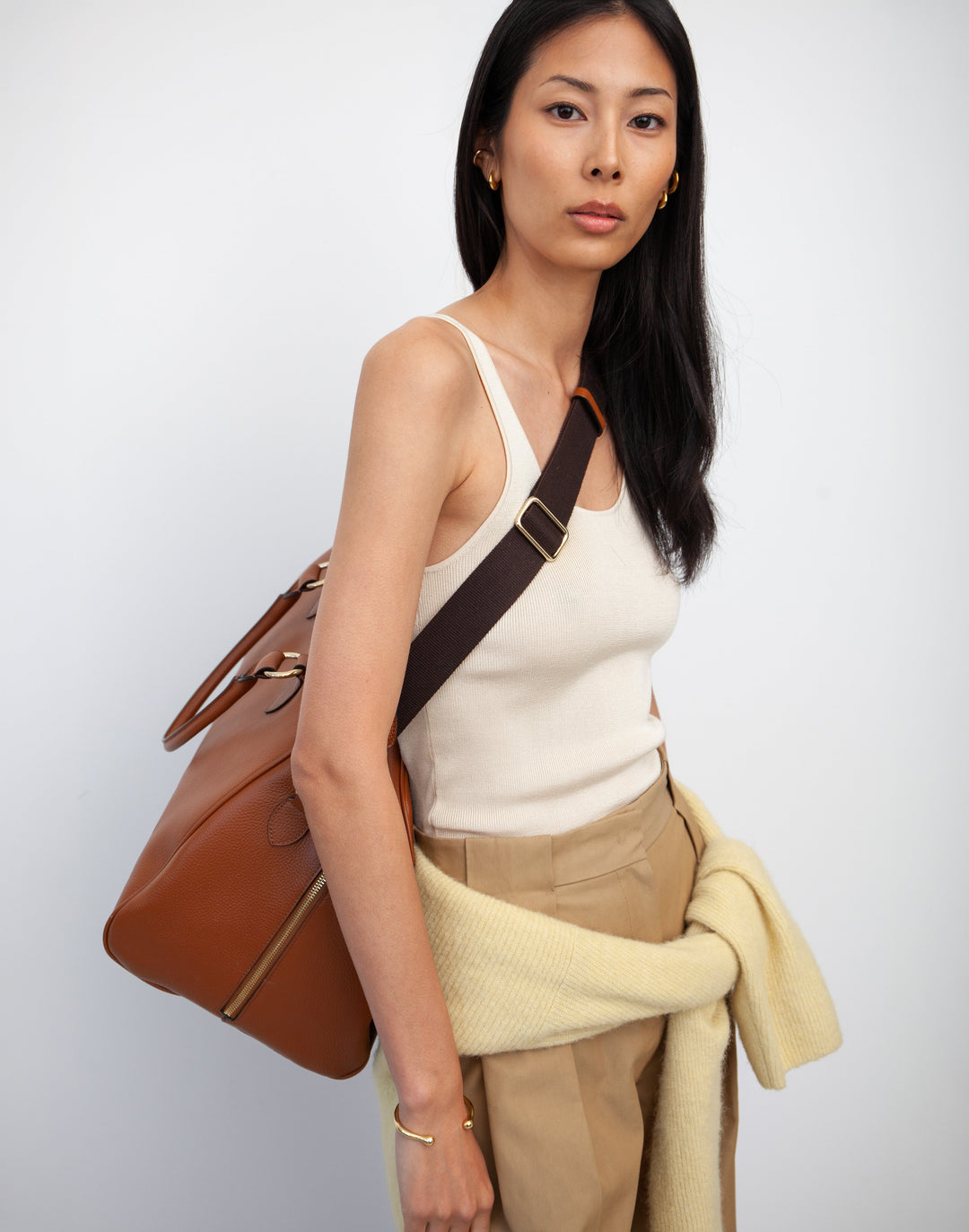 La Via Leather Weekender Bag