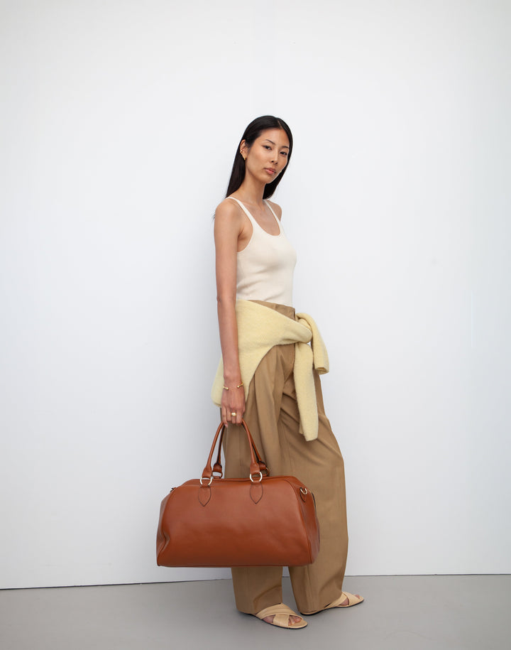 La Via Leather Weekender Bag