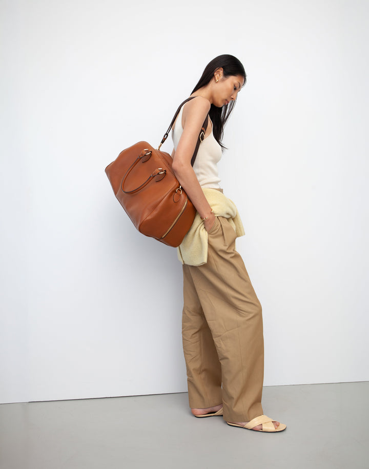La Via Leather Weekender Bag