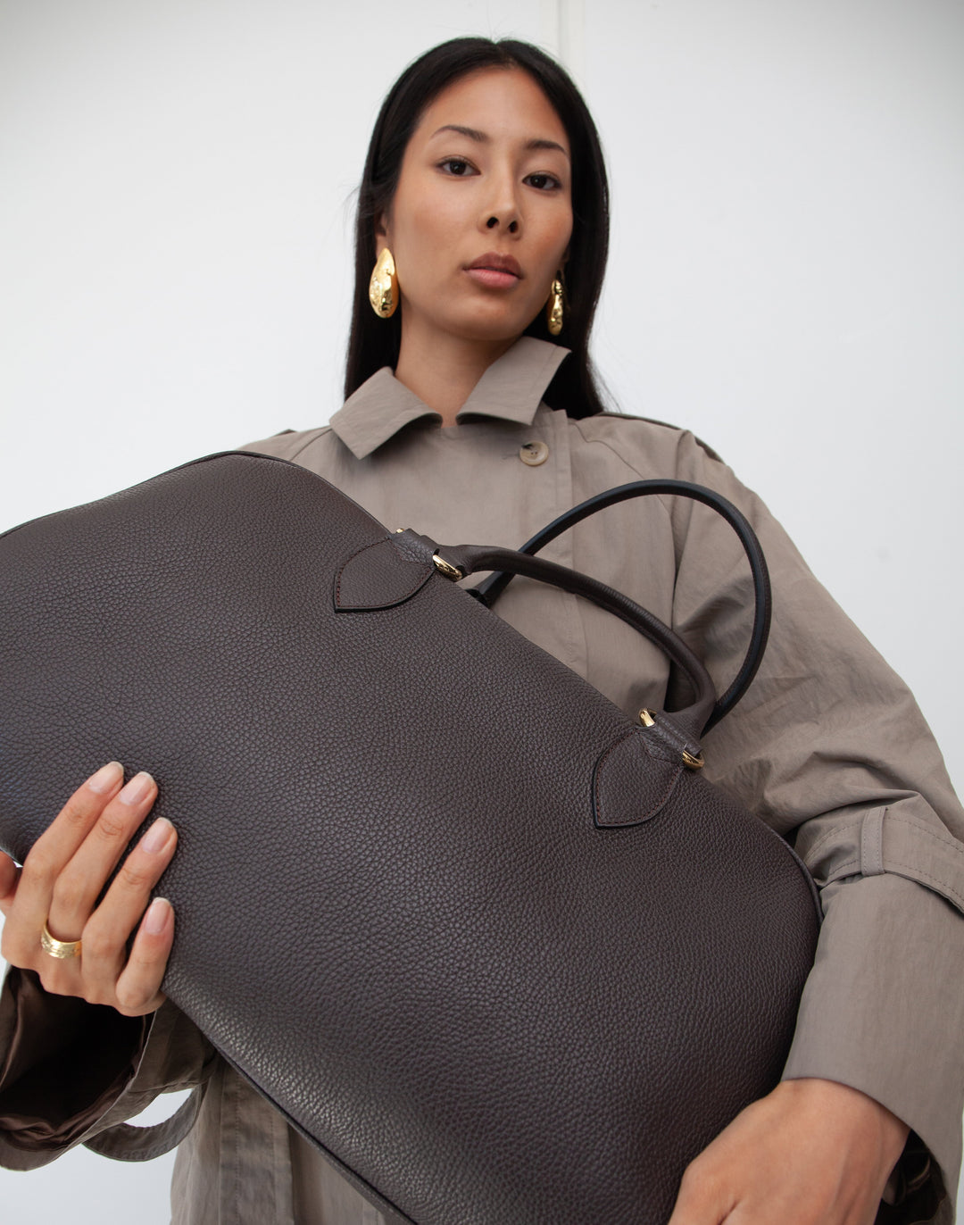 La Via Leather Weekender Bag