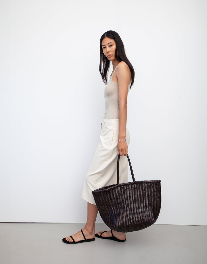 The Mercato Woven Leather Tote Bag