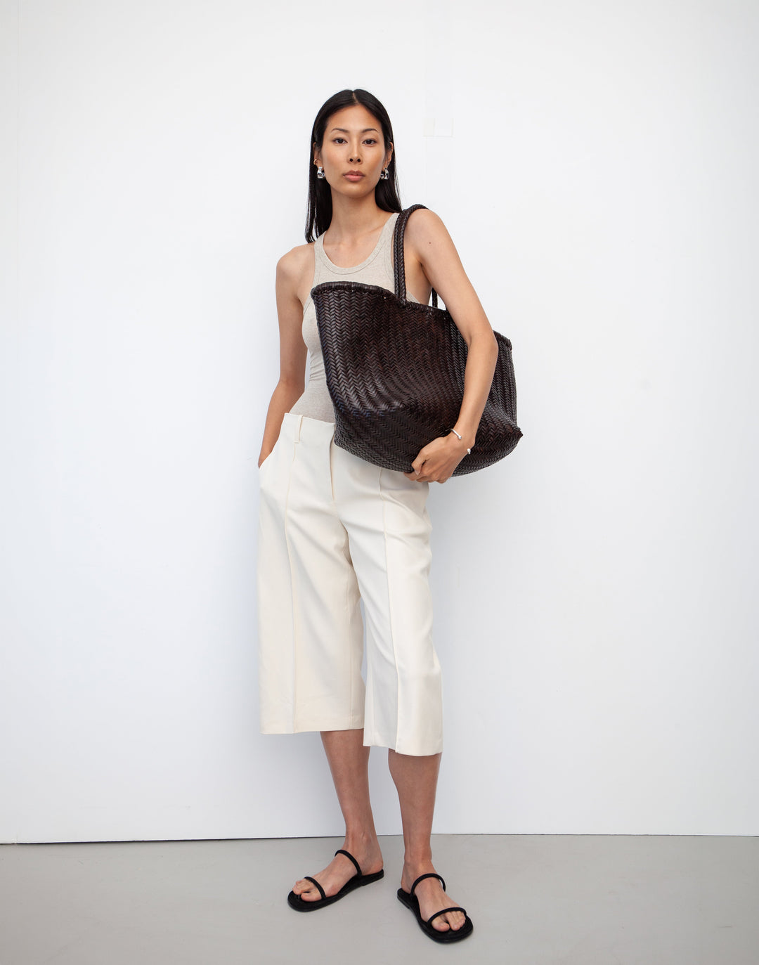The Mercato Woven Leather Tote Bag