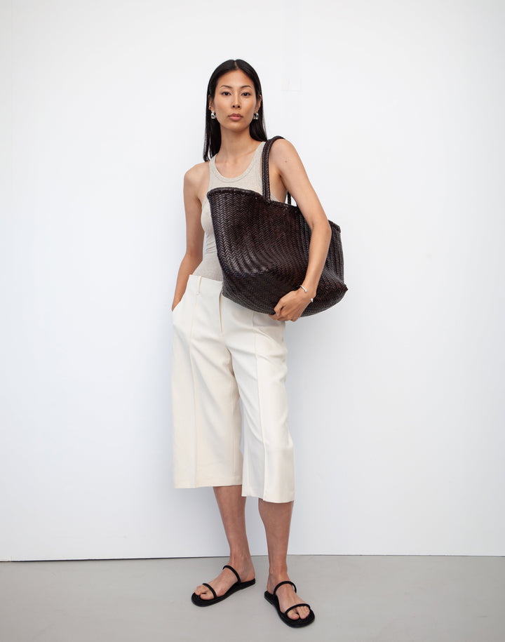 The Mercato Woven Leather Tote Bag