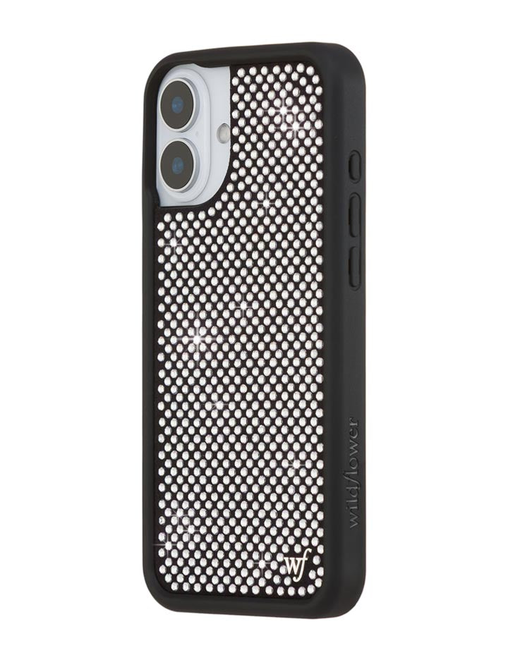 Rhinestone iPhone Case | White