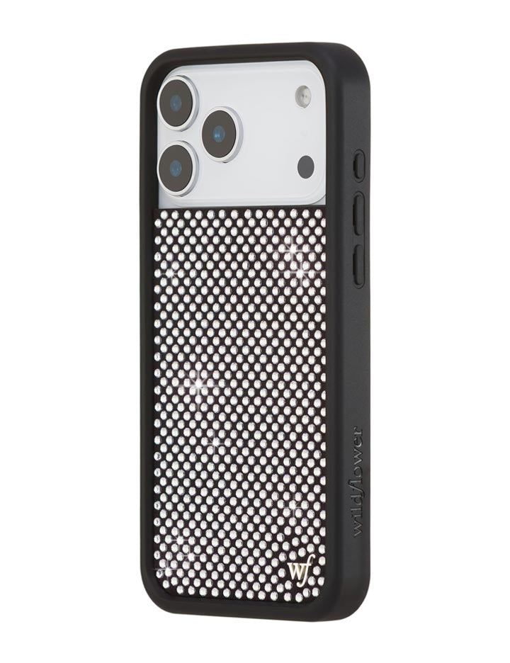 Rhinestone iPhone Case | White