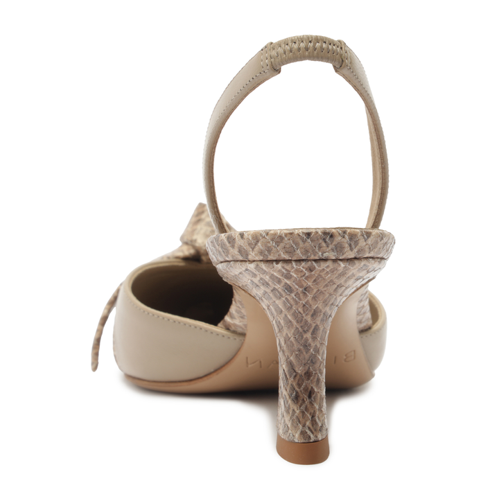 Clarita Slingback Cap Toe 60 Semolina