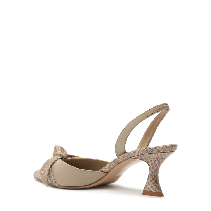 Clarita Slingback Cap Toe 60 Semolina