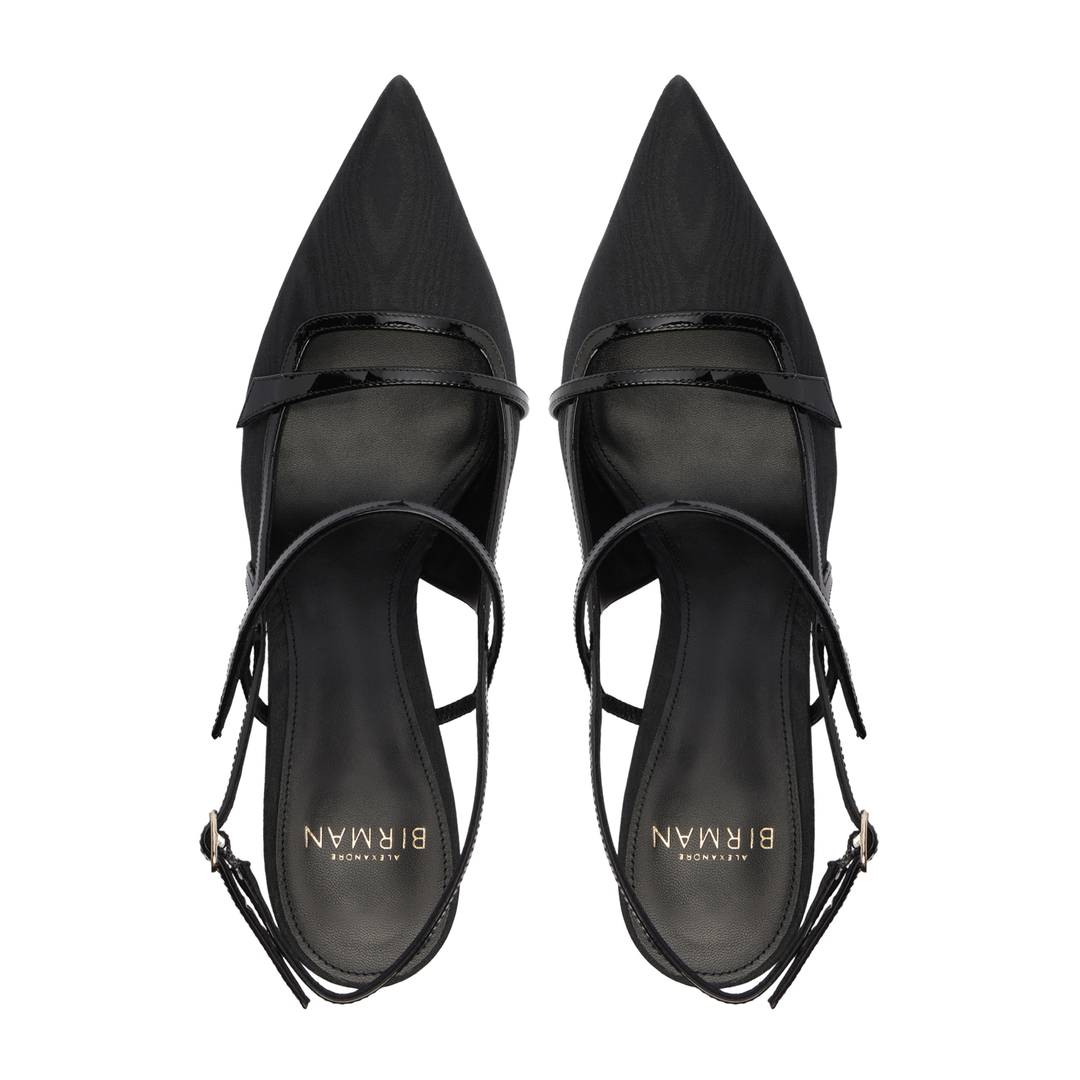 Tita Moire Pumps 85 Black