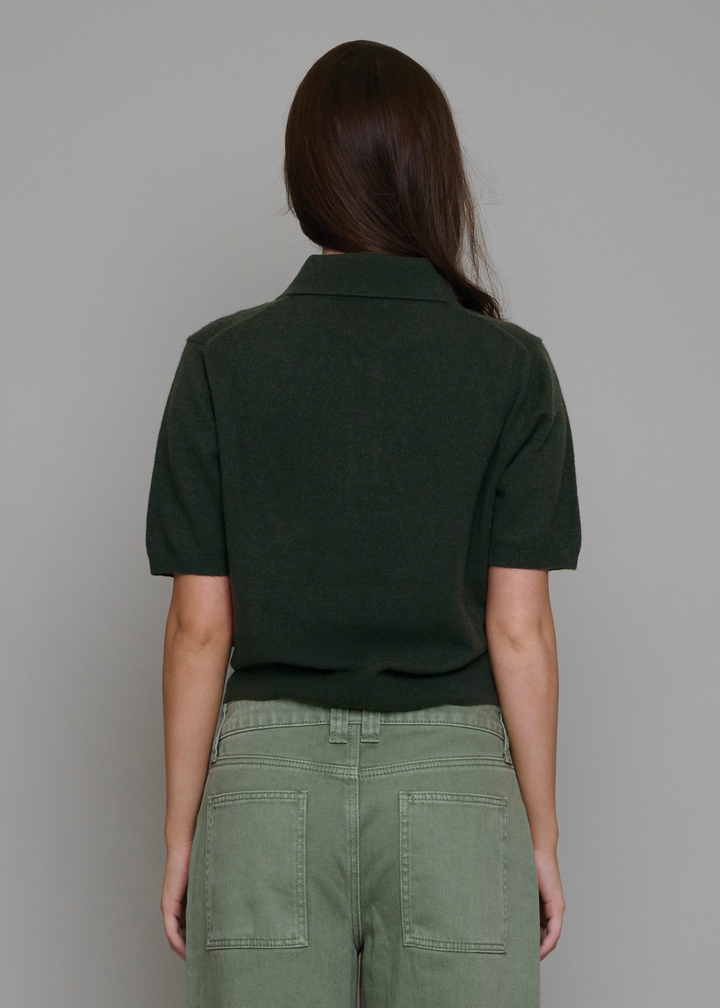 Dakota Cashmere Shirt Dark Olive