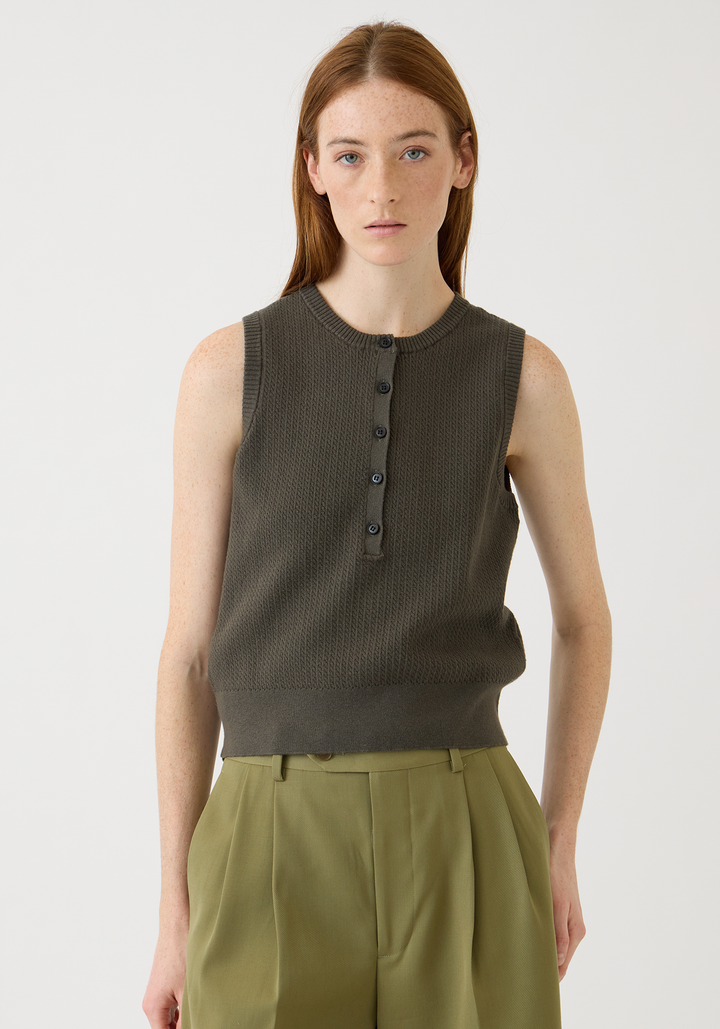 Bianca Cotton Cashmere Vest