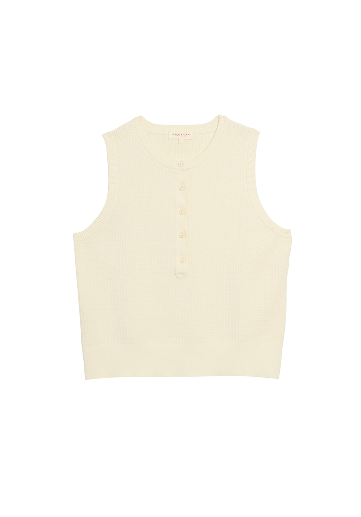 Bianca Cotton Cashmere Vest