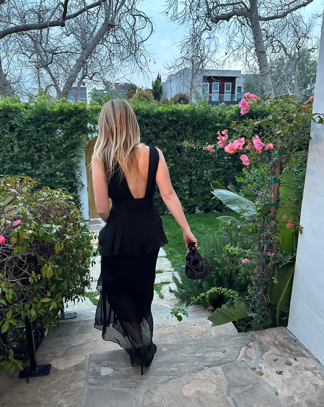Silk Knot Bag Black