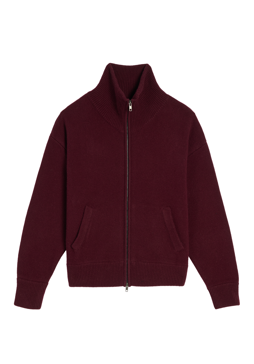 Cecily Wool Cashmere Zip Cardigan
