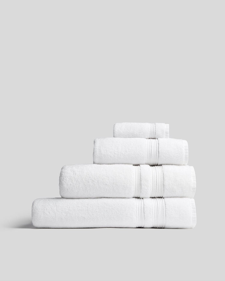 Classic Turkish Cotton Towels White
