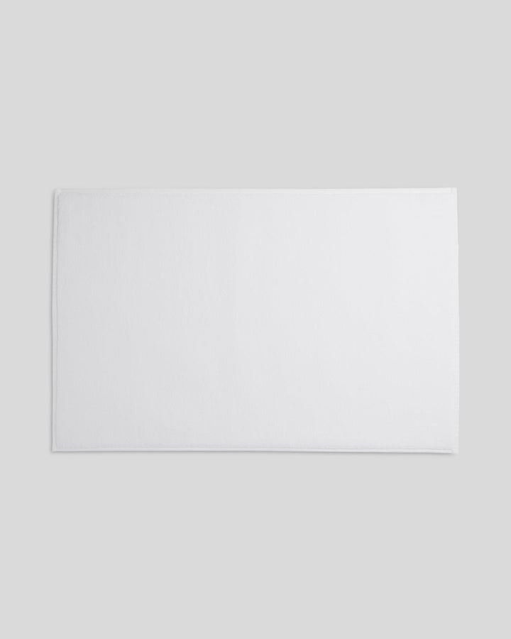 Classic Turkish Cotton Tub Mat White
