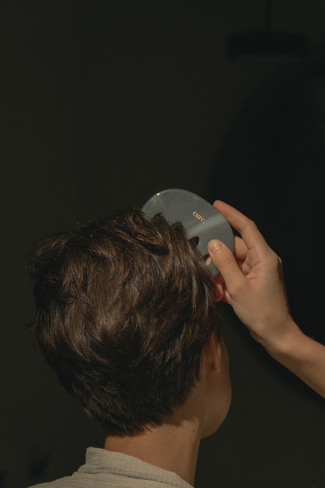 Natural Agate Scalp Comb for thick hair