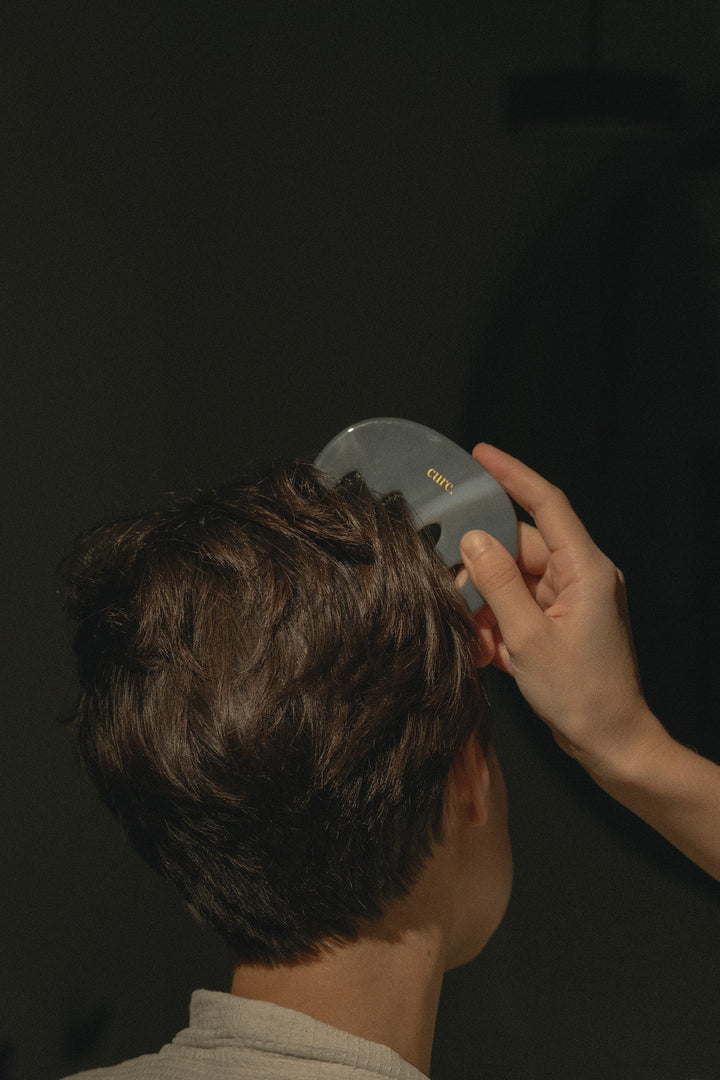 Natural Agate Scalp Comb for thick hair