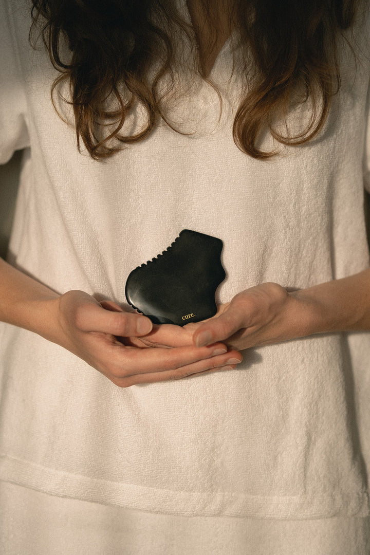 Natural Bian Stone Gua Sha for Body &amp; Face Massage