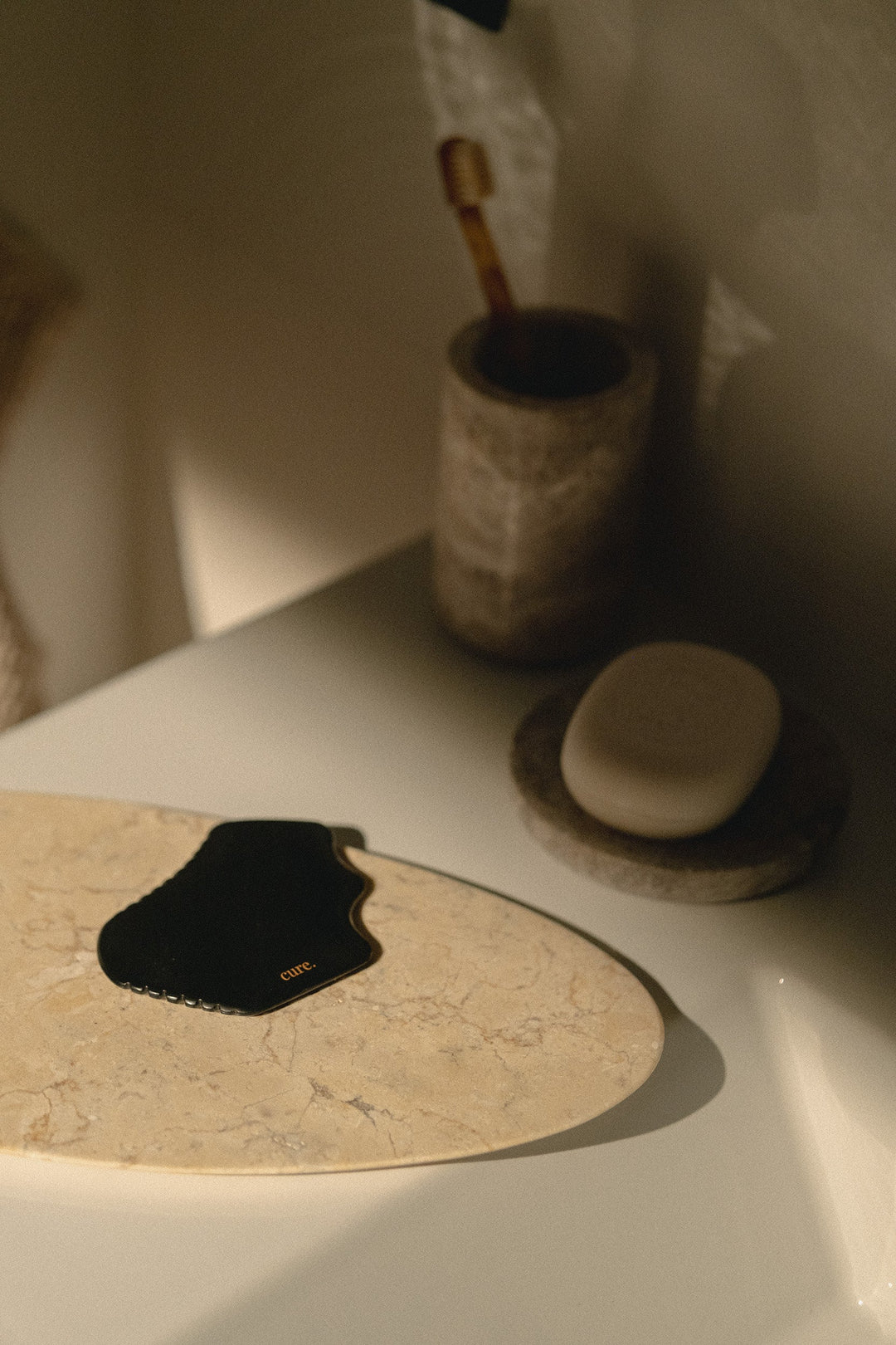Natural Bian Stone Gua Sha for Body &amp; Face Massage