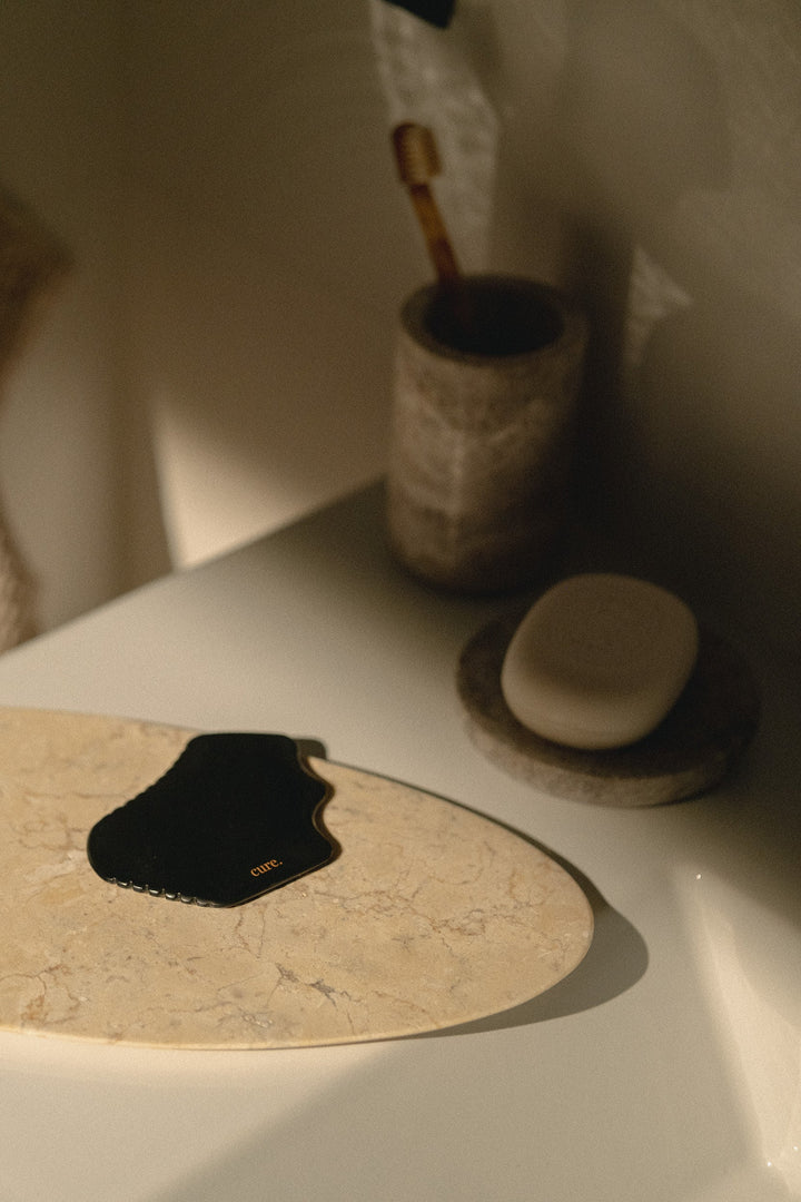 Natural Bian Stone Gua Sha for Body &amp; Face Massage