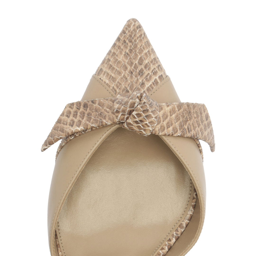 Clarita Slingback Cap Toe 60 Semolina