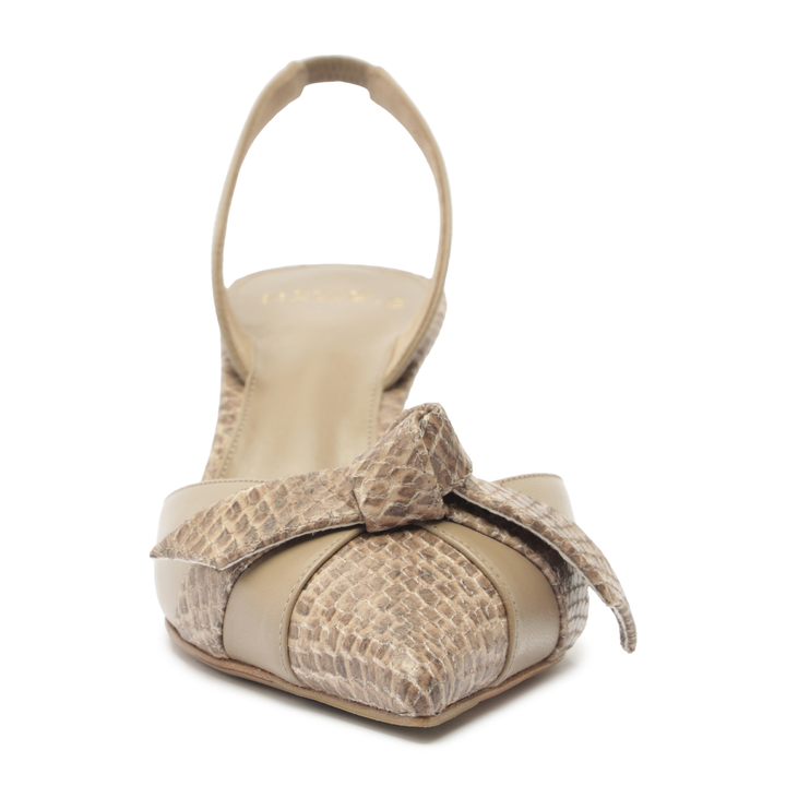 Clarita Slingback Cap Toe 60 Semolina
