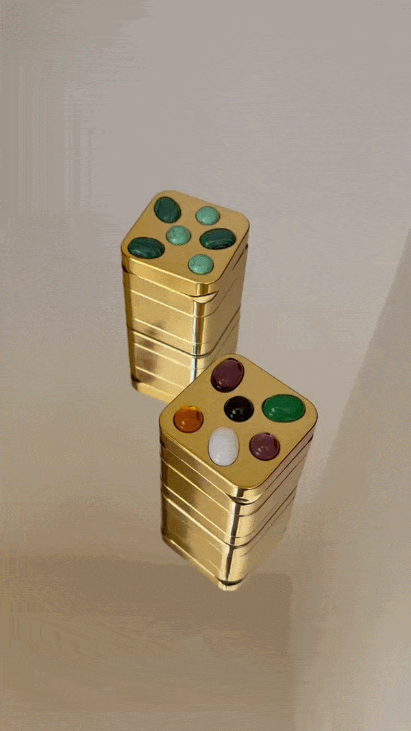 Gemstoned Grinder Gold