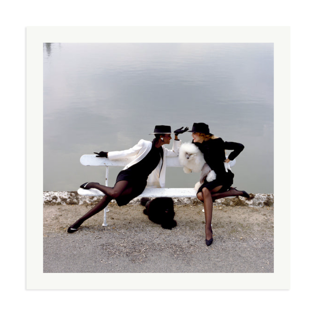 Iman And Jerry Hall, 1982