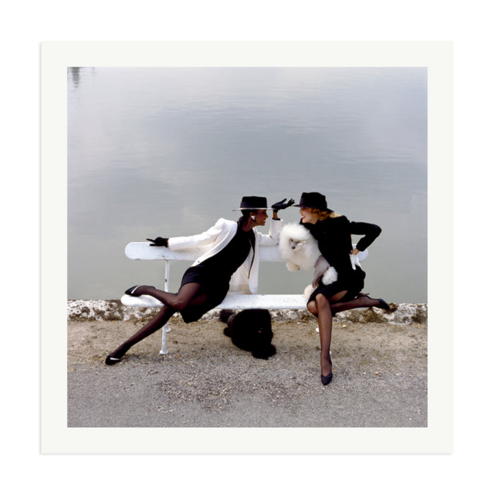 Iman And Jerry Hall, 1982