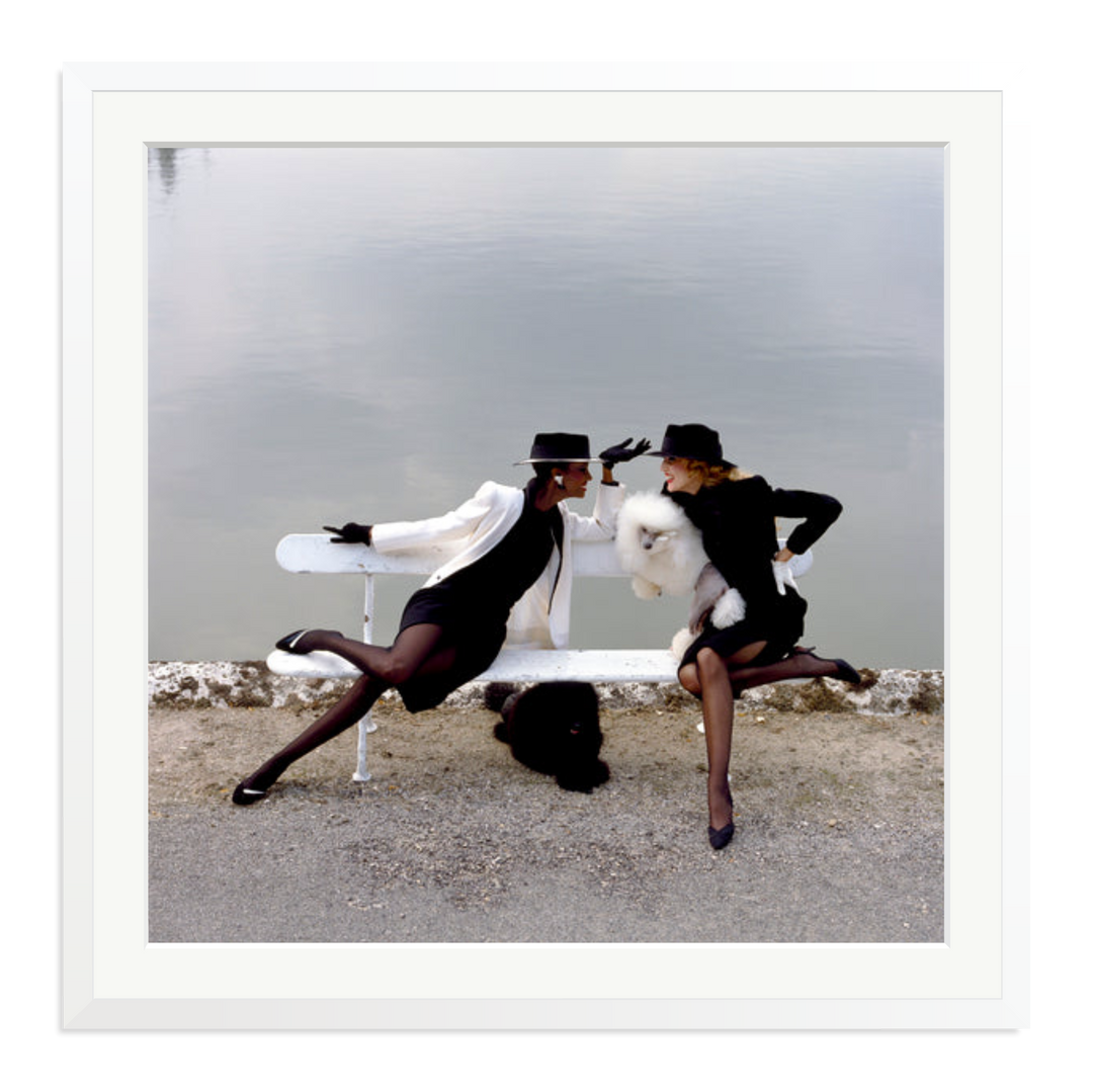 Iman And Jerry Hall, 1982