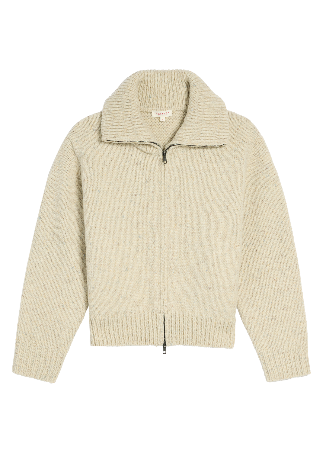 Irene Confetti Wool Alpaca Zip Cardigan