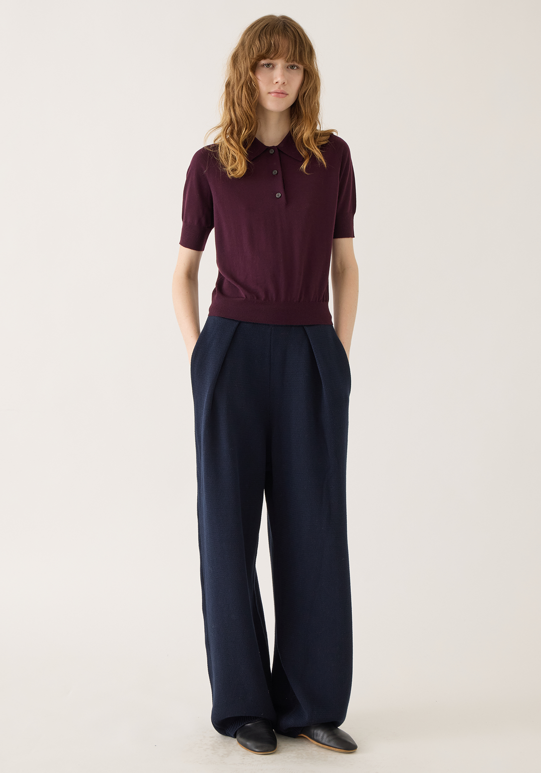 Jarvis Superfine Merino Wool Polo Top