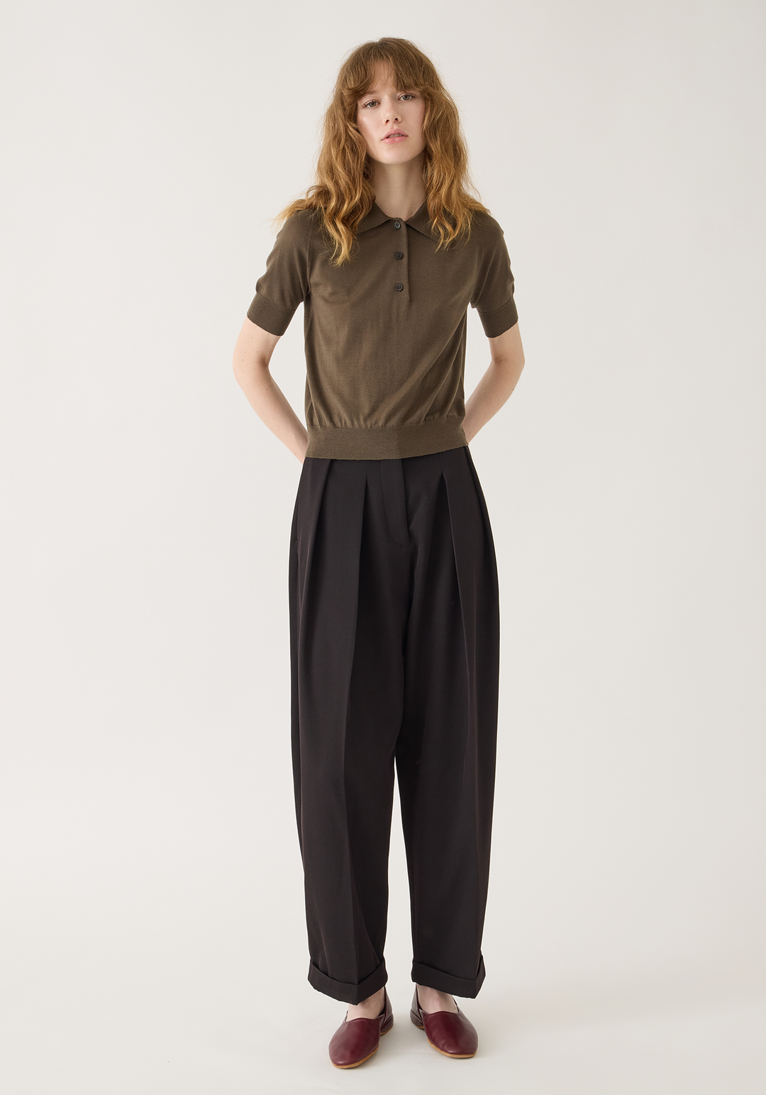 Jarvis Superfine Merino Wool Polo Top
