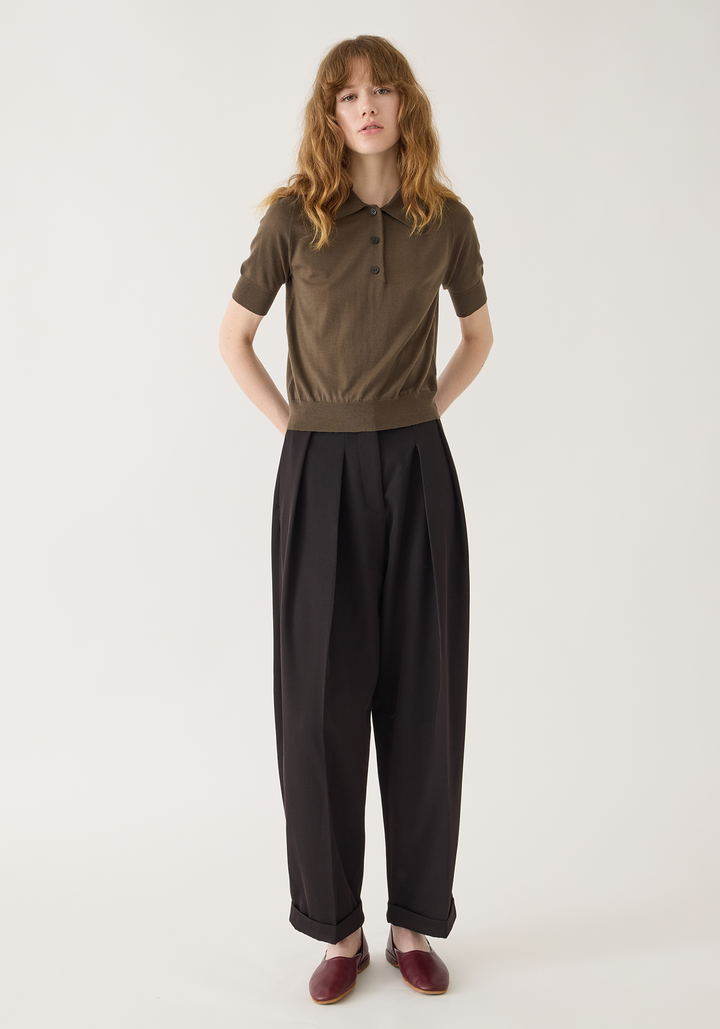 Jarvis Superfine Merino Wool Polo Top