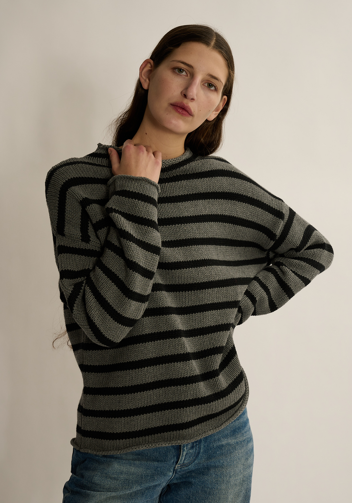 Lamis Stripe Cotton Sweater