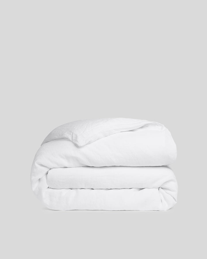 Linen Duvet Cover White