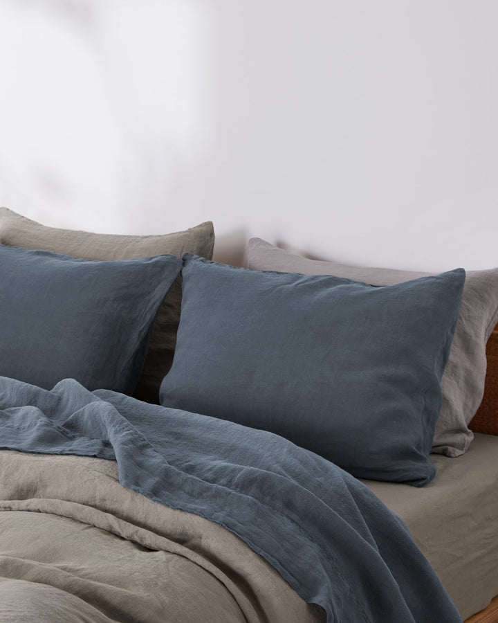 Linen Pillowcase Set Dusk